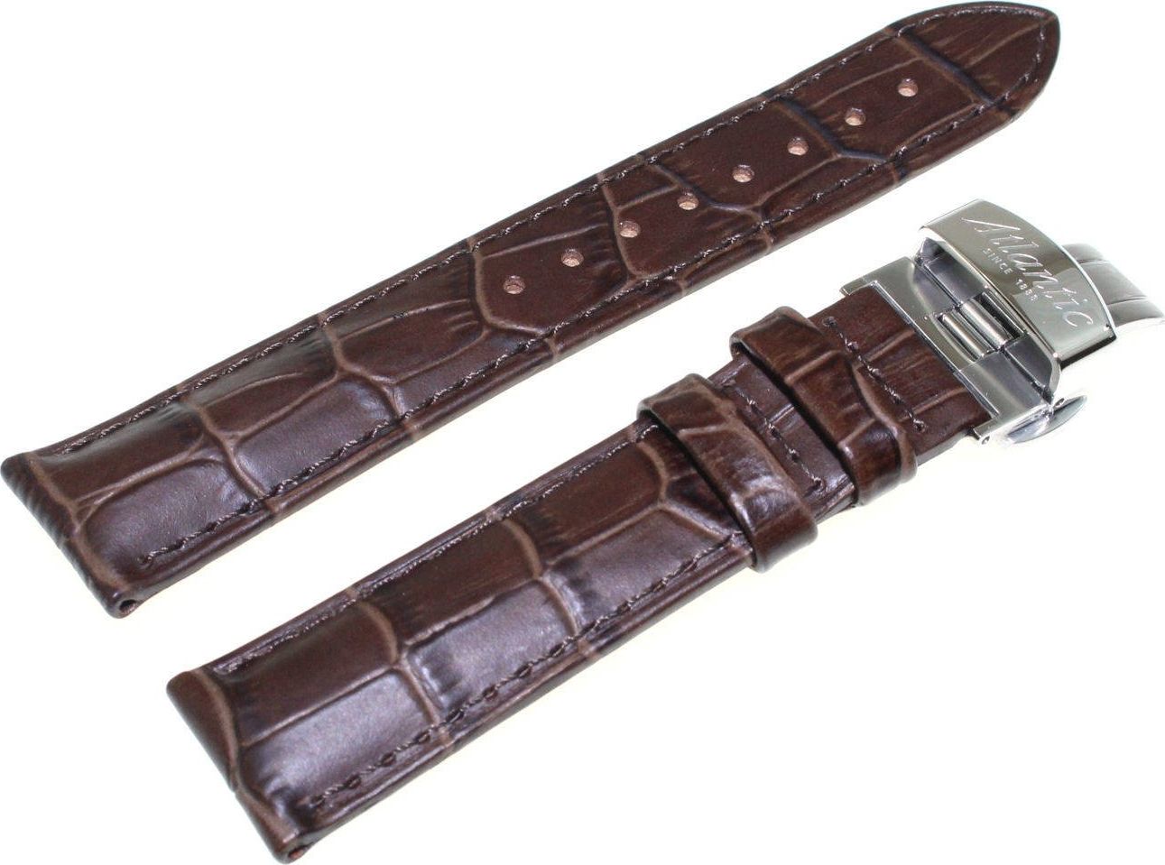Atlantic Pasek do zegarka Atlantic 20 mm brązowy
