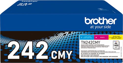 Toner Brother TN-242 Zestaw CMY Oryginał (TN242CMY)