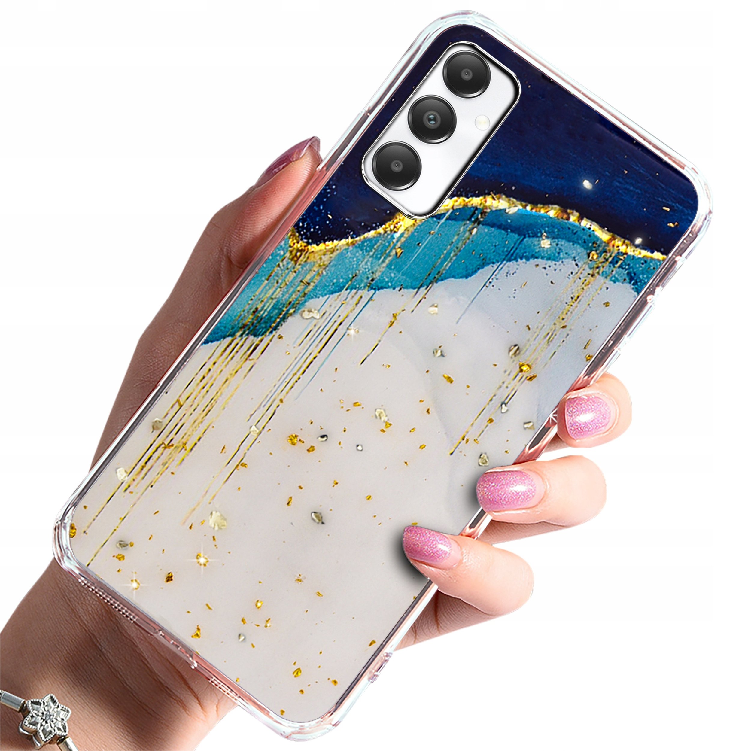 Etui do Samsung Galaxy A25 5G | Case Glamour PLECKI + Szkło 9H OCHRONNE
