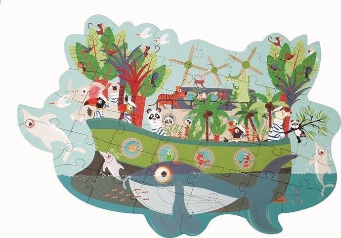 Puzzle 40 konturowe Arka