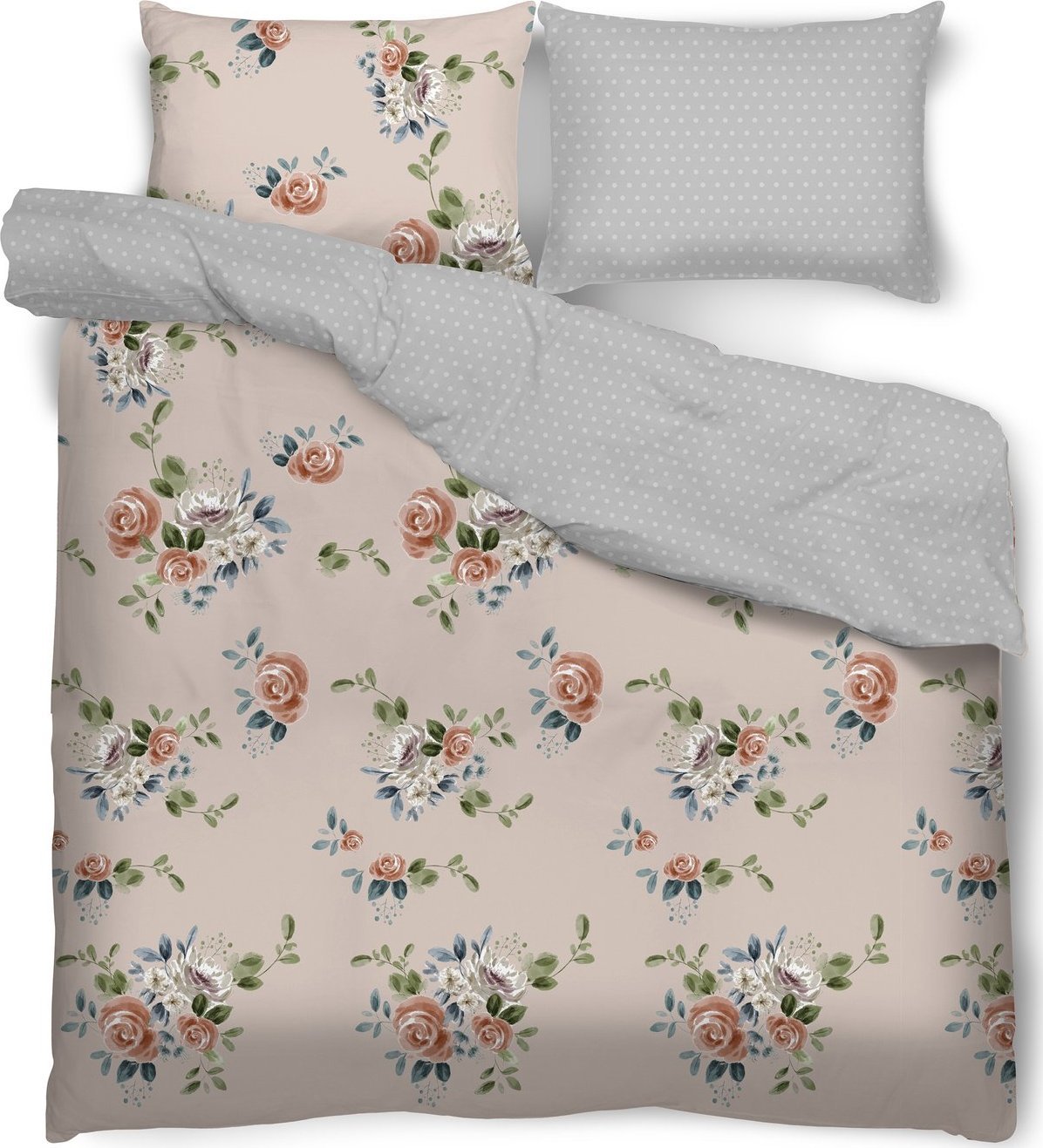 Miss Lucy Komplet pościeli Miss Lucy Dolce Vita Rosa 220x200 cm i 70x80 cm