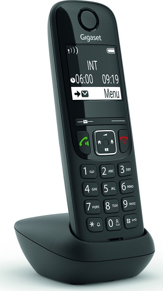 Telefon stacjonarny Gigaset Gigaset AS690HX Telefon analogowy/DECT Nazwa i identyfikacja dzwoniącego Czarny