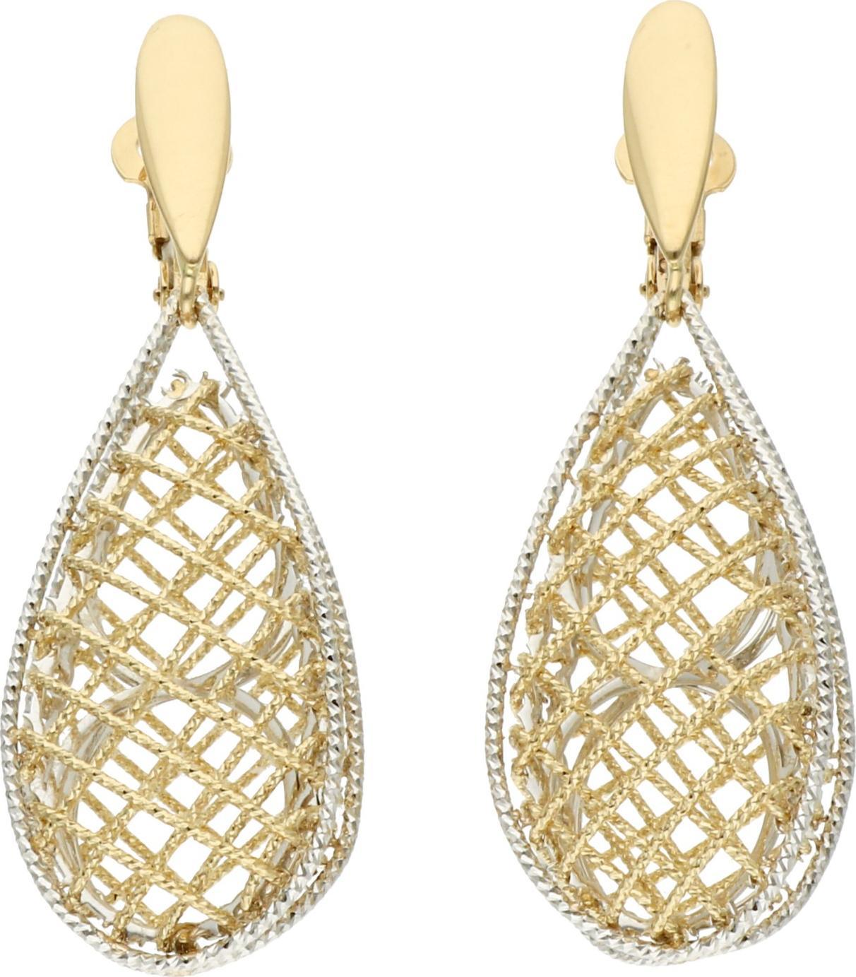 Rosanto Piękne złote ażurowe kolczyki 585 14k