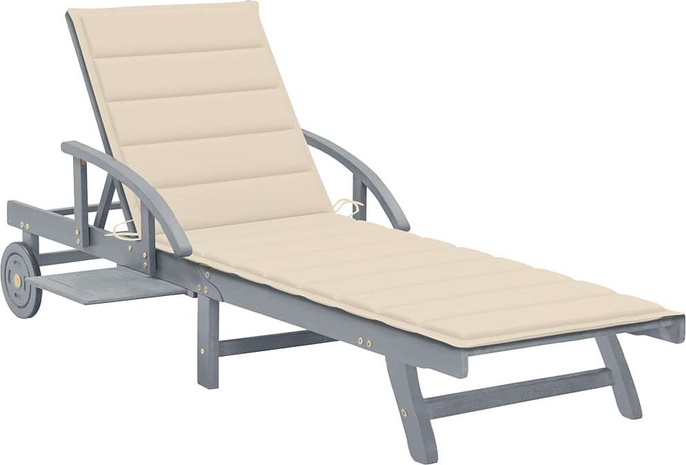 Elior Kremowy leżak ogrodowy - Solar