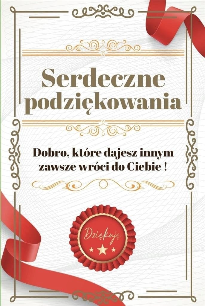 Teka Karnet Podziękowania