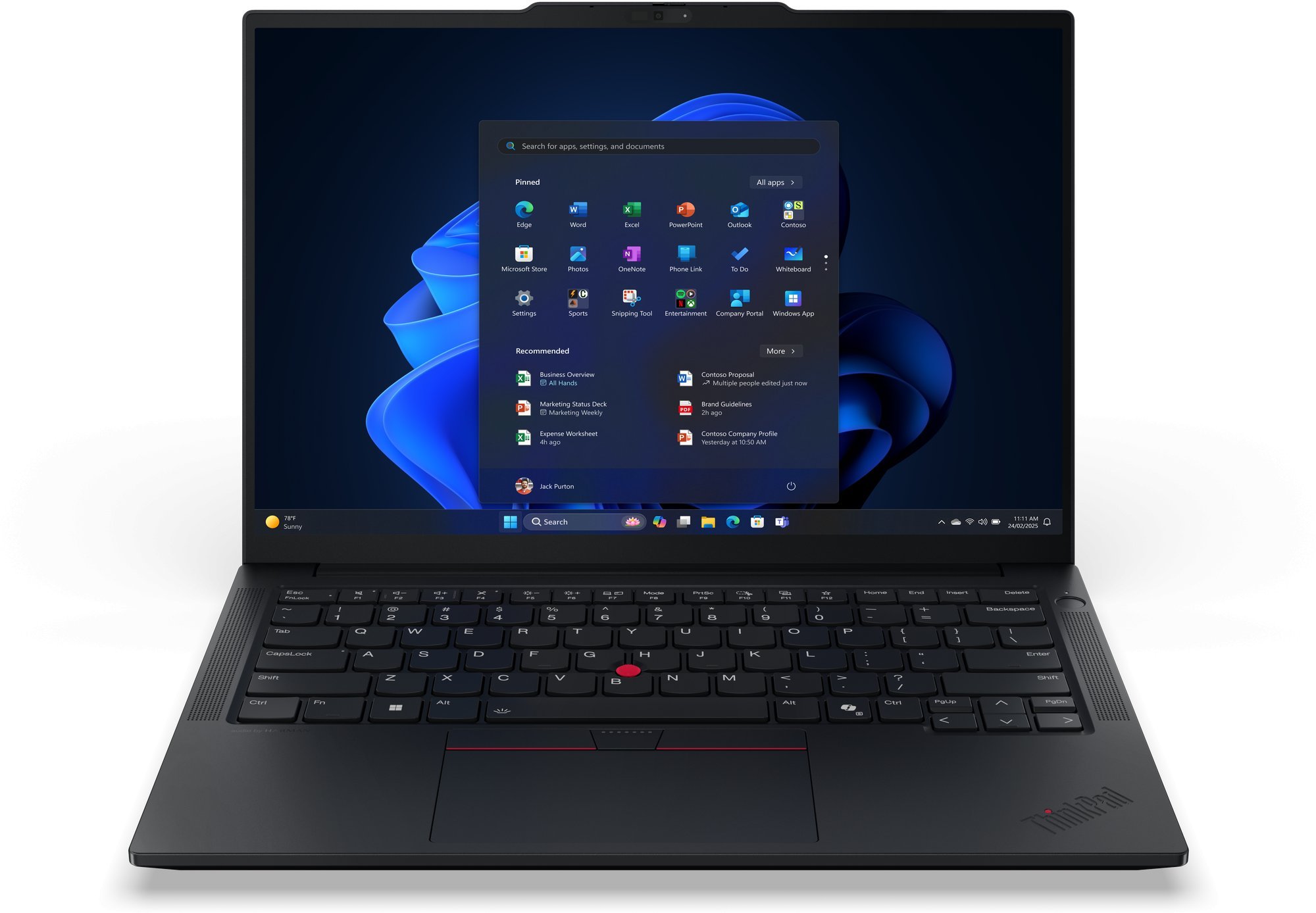 Lenovo ThinkPad E14 Gen 7 21U2 - 180deg-Scharnierdesign - Intel Core Ultra 5 228V / 2.1 GHz - Win 11 Pro - Arc Graphics 130V - 32 GB RAM - 1 TB SSD TC
