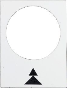 Schneider Electric Tabliczka opisowa biała prostokątna 30x40mm (ZB2BY4909)