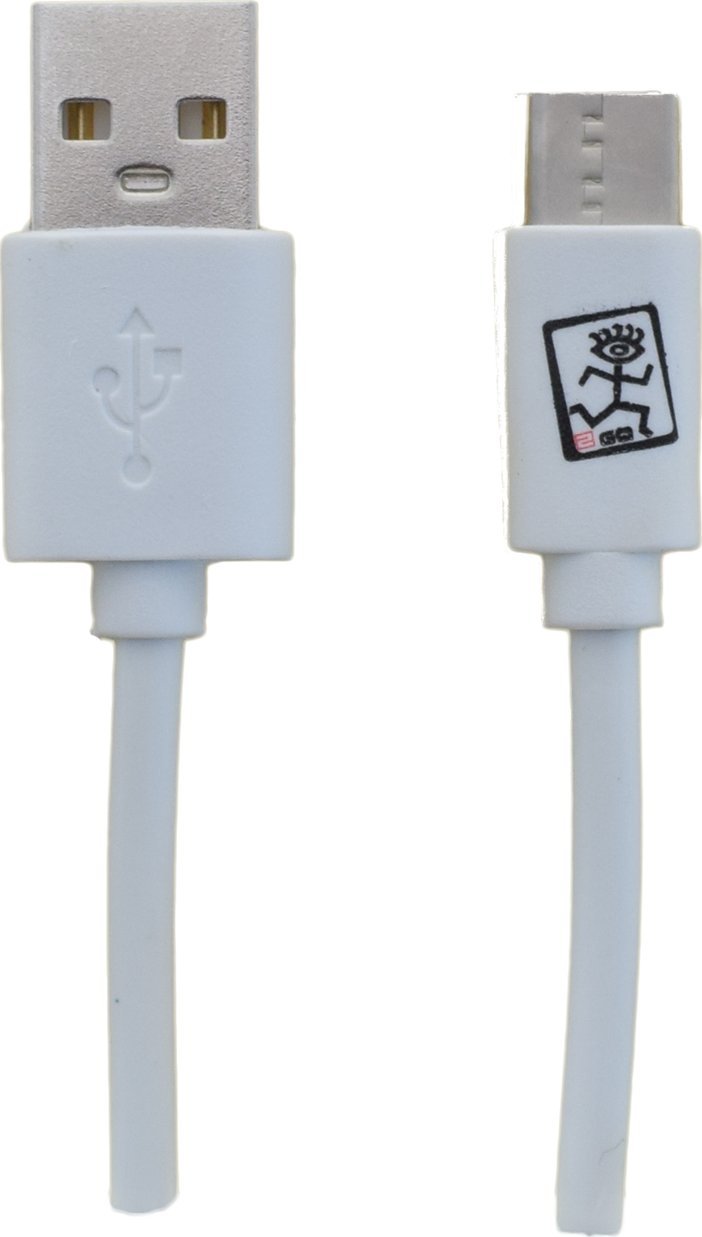Kabel USB 2GO USB-A - USB-C 1 m Biały (795925)