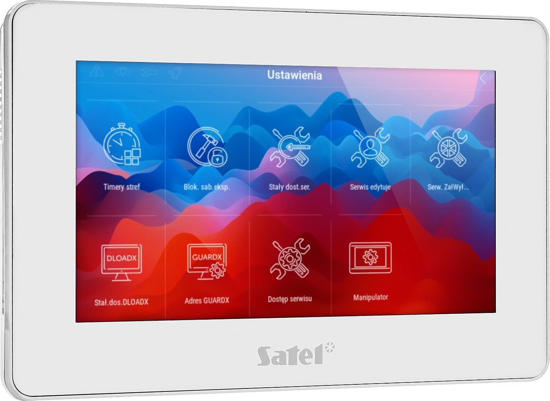 Satel SATEL Manipulator z ekranem dotykowym 7" INT-TSH2R-W biały