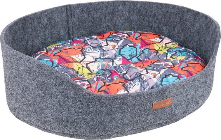 Ami Play AMIPLAY- Legowisko owalne 2 w 1 Hygge- L