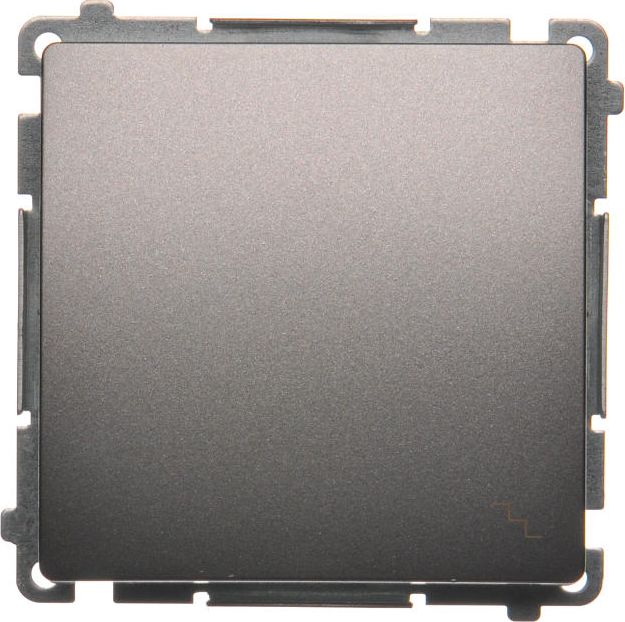 Kontakt-Simon Łącznik schodowy Simon Basic pojedynczy 10AX 250V stal inox (BMW6.01/21)