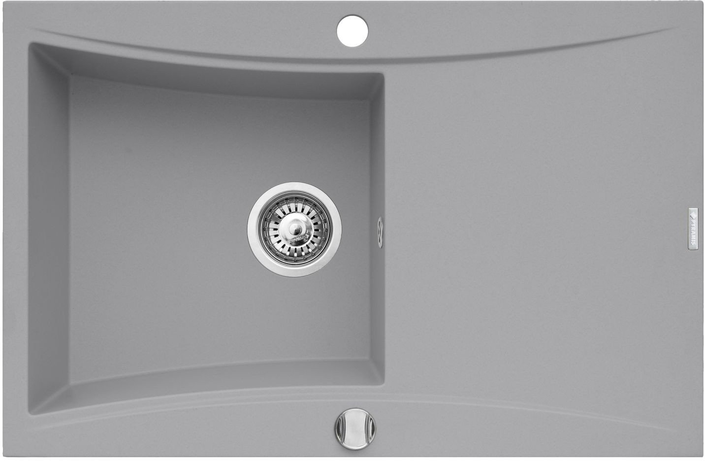 Pyramis Zlew. SOFTLINE (79x51) 1B 1D szary