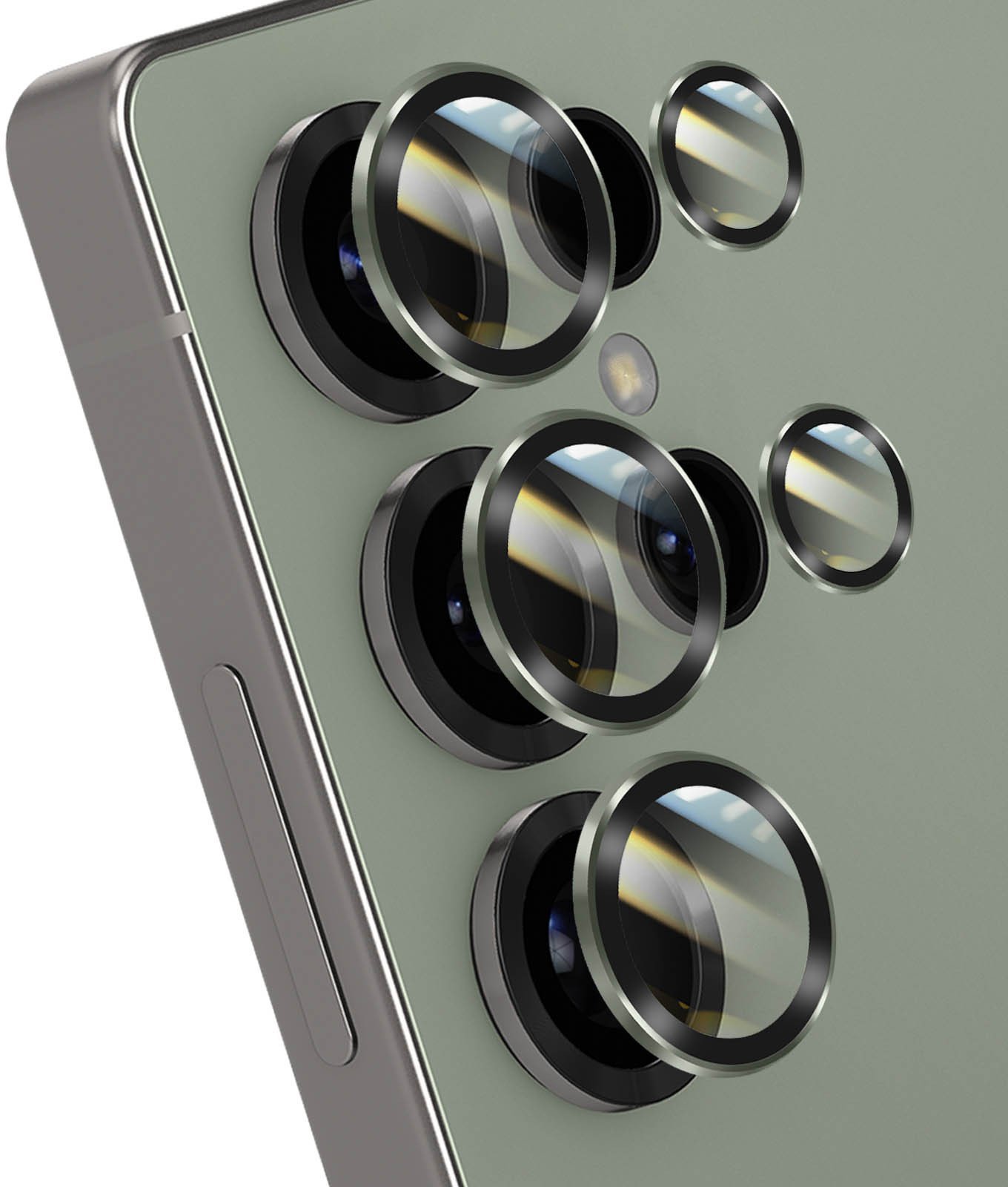 Szkło hartowane Forcell Premium do aparatu - do Samsung Galaxy S25 Ultra Tytanowy Jadeitowy Zielony