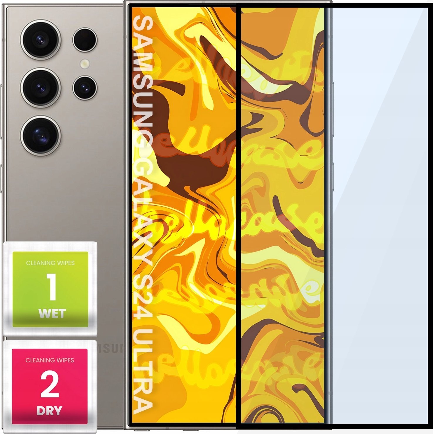 Hello Case SZKŁO HARTOWANE DO SAMSUNG GALAXY S24 ULTRA PEŁNE NA CAŁY EKRAN SZKIEŁKO 5D