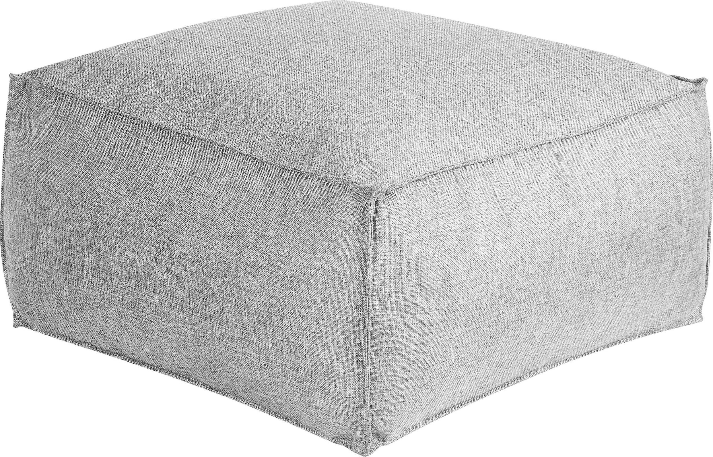 Beliani Puf 50 x 50 x 30 cm szary MUKKI