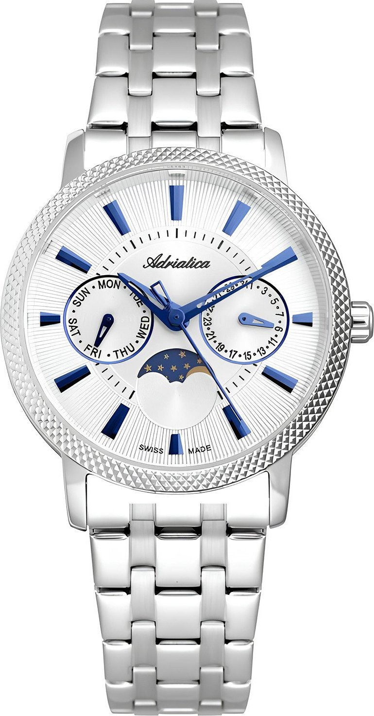 Zegarek Adriatica Zegarek damski Adriatica A3808.51B3QF srebrny
