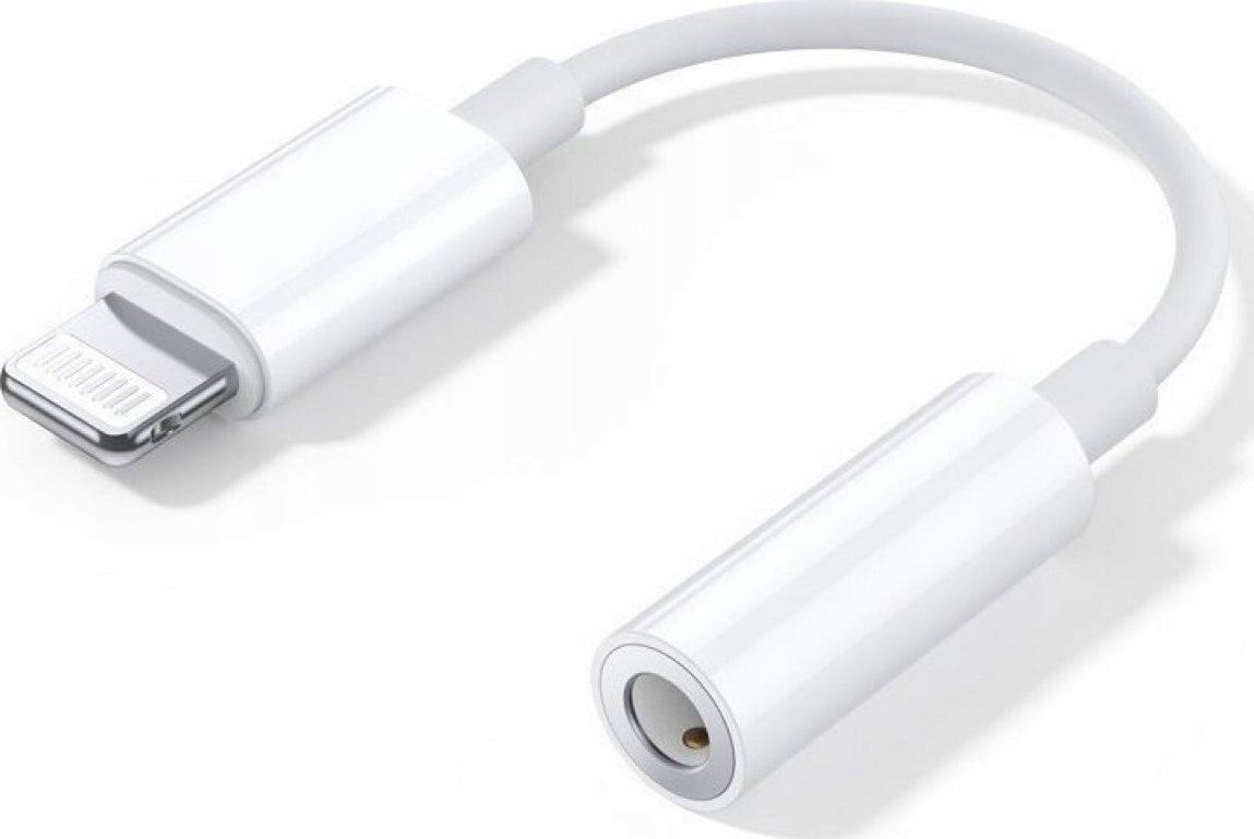 Adapter USB Apple Lightning - Jack 3.5mm Biały (CHS-1001)
