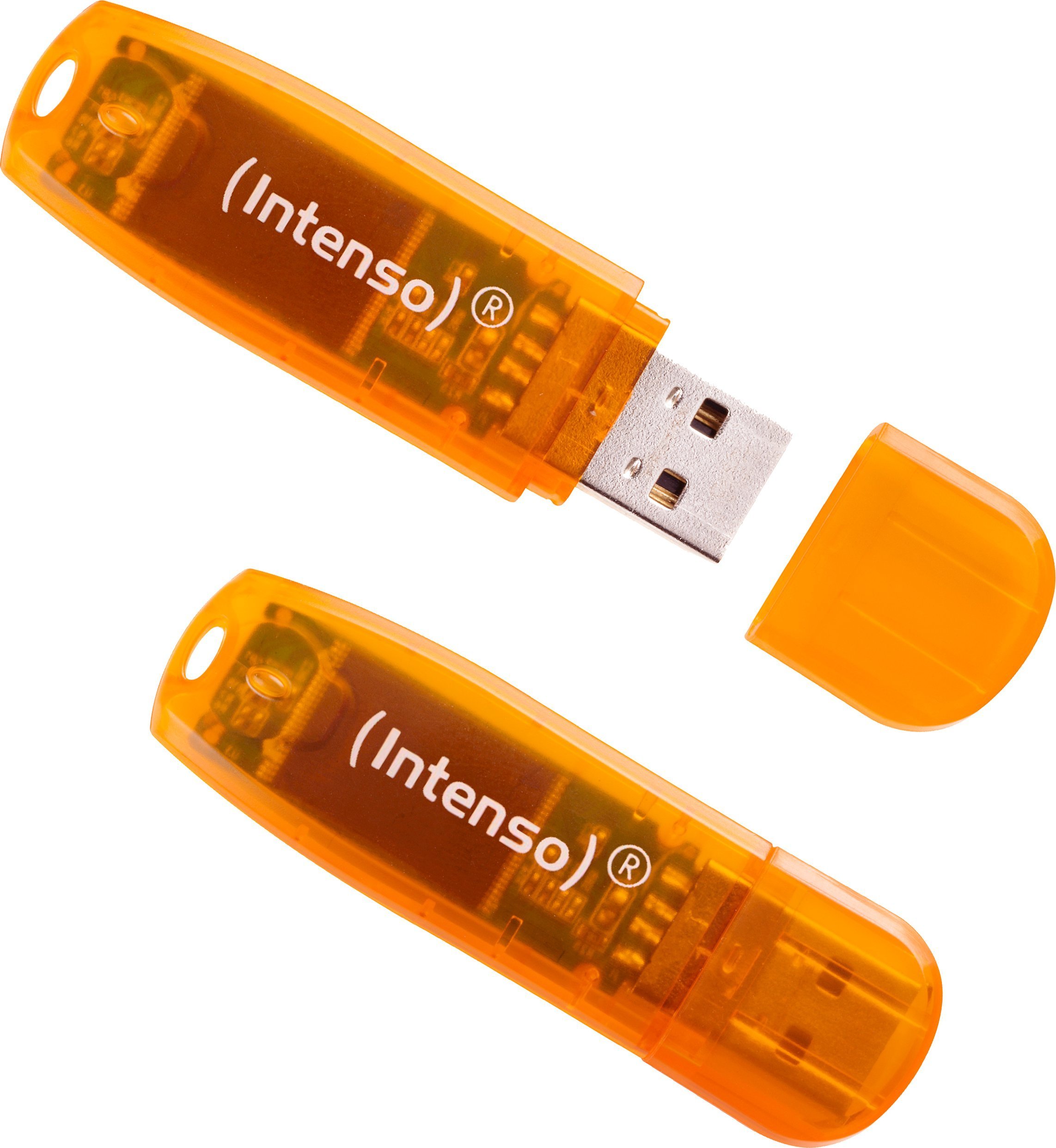 Intenso Rainbow Line 64GB Orange 2er pamięć USB USB Typu-A 2.0 Pomarańczowy