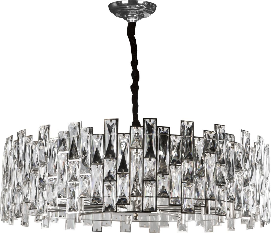 Lampa wisząca Witek Home Lampa wisząca kryształowa Jewel Chrome 60215/10