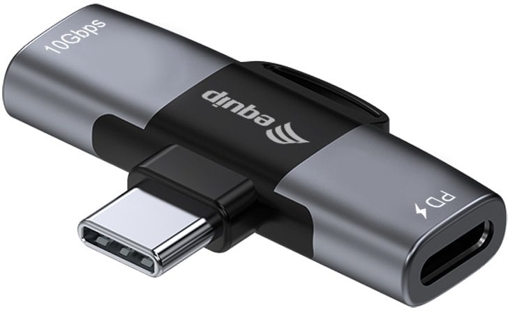Adapter USB Equip Przejściówka do kabli USB-C 2 x USB-C Szary