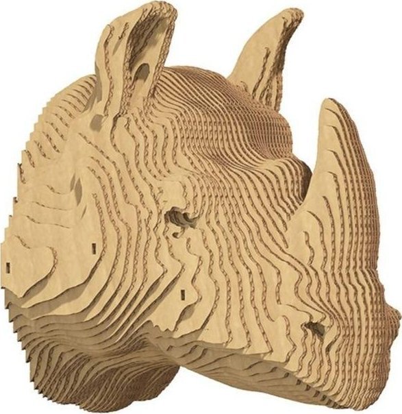 Puzzle ścienne 3D kartonowe - Nosorożec