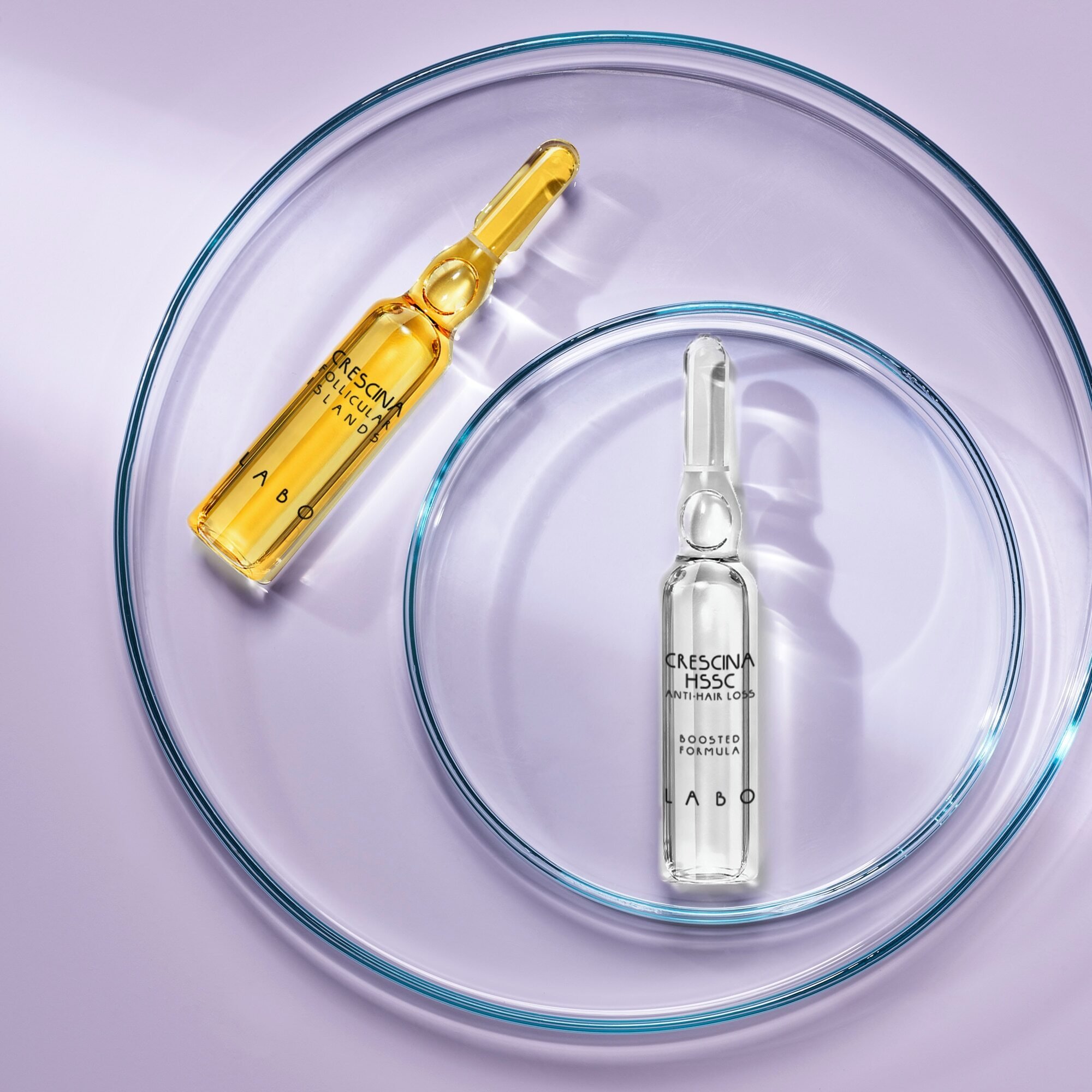 Labo, Crescina Follicular Islands 2100, For Growth Stimulation, Ampoules Treatment Serum, For Scalp, For Women, 10 +10 pcs For Women