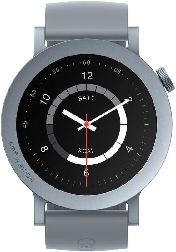 CMF by Nothing Watch Pro 2 Smartwatch, Ash Gray Silicone Strap
