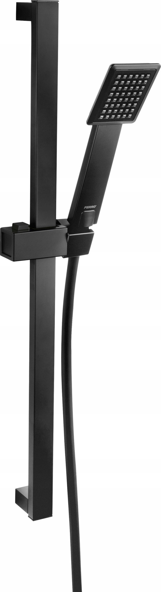 Zestaw prysznicowy Ferro N170BL-B NATRYSK PRZESUWNY SINUS 1-FUNK, CZARNY FERRO// N.00.SINUS-CZARNY-FERRO