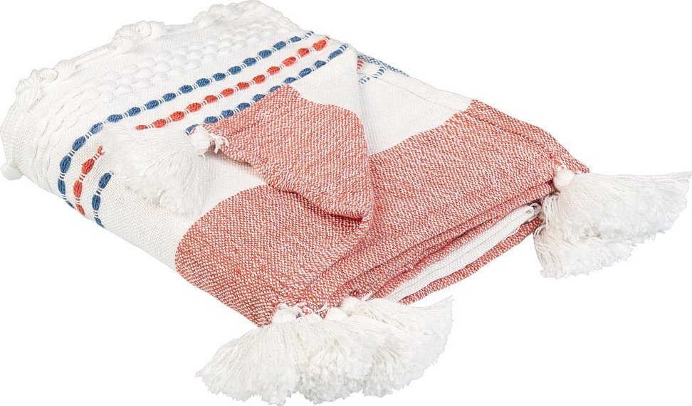 Beliani Koc 130 x 150 cm wielokolorowy CUBUK