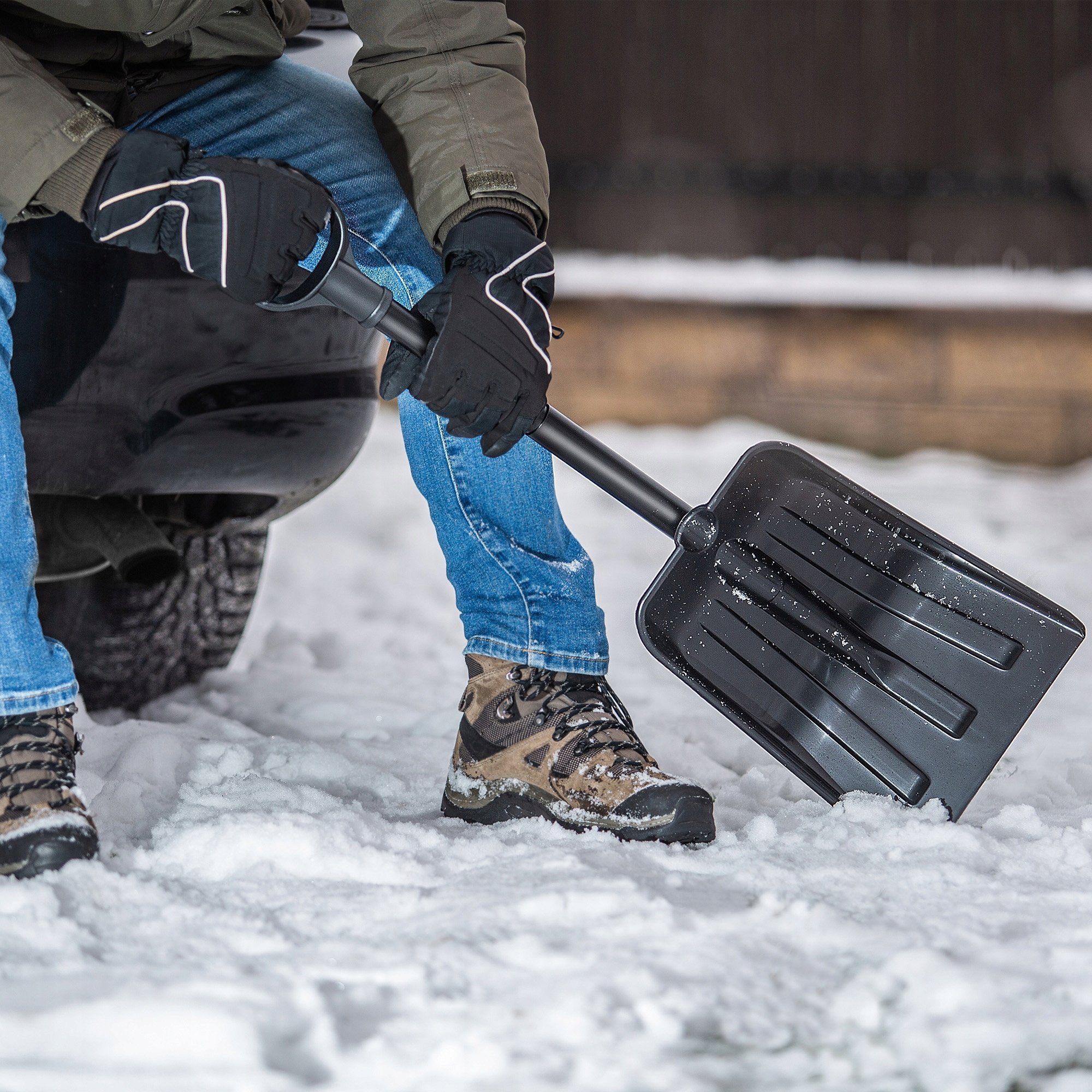 Kadax Saperka Łopata Do Śniegu Szufla Do Samochodu Auta