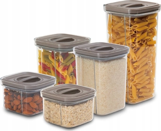 ZESTAW 5 POJEMNIKÓW NA ŻYWNOŚĆ BERLINGER HAUS BH-8576 TAUPE