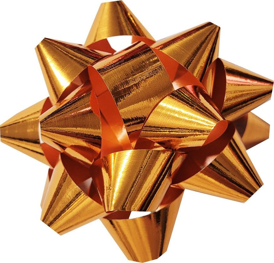 Fastima Rozetka Miedziana KOKARDA do prezentów 12cm 2D