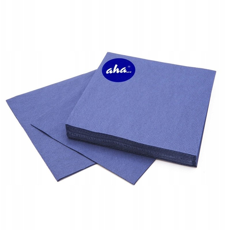 Serwetki AHA, 3-warstwowe, składanie 1/4, 33x33cm, 20 szt., granatowe