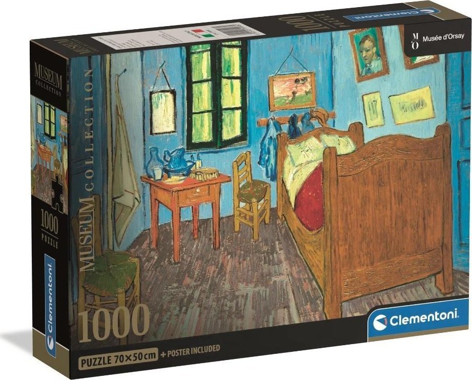 Clementoni Puzzle Compact Museum Van Gogh: Bedroom In Arles 1000 elementów (39968)