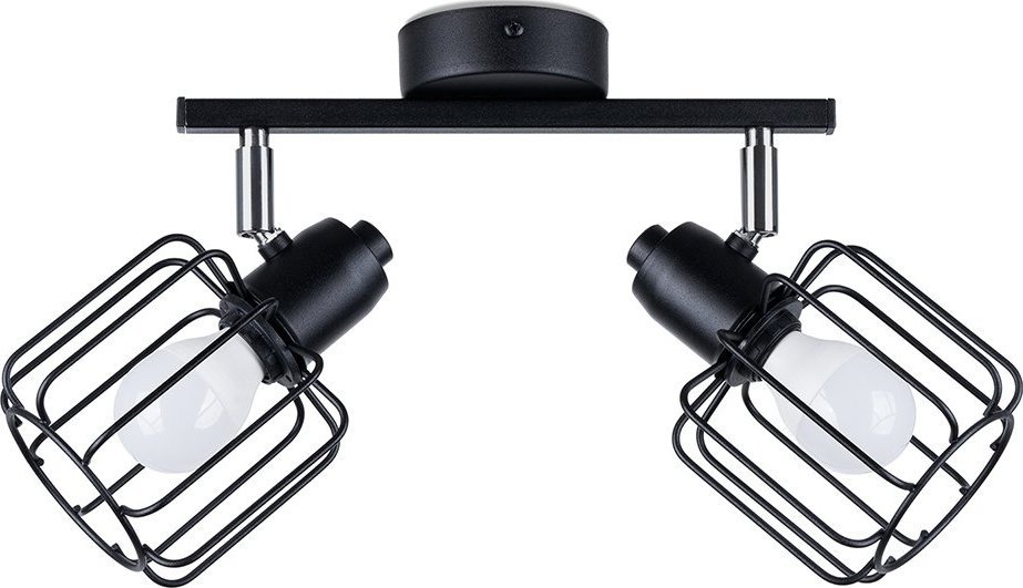 Lampa sufitowa Sollux Sollux Beluci 2 SL.1115 plafon lampa sufitowa 2x40W E14 czarny