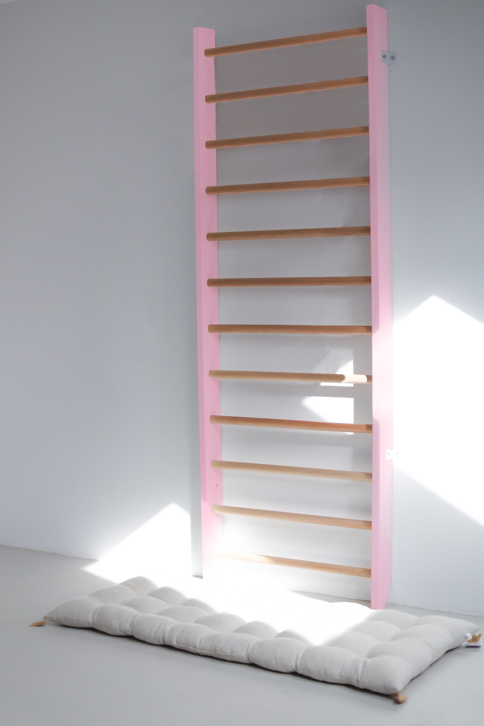 Małpiszon drabinka gimnastyczna klasyczna różowa 230x80 cm