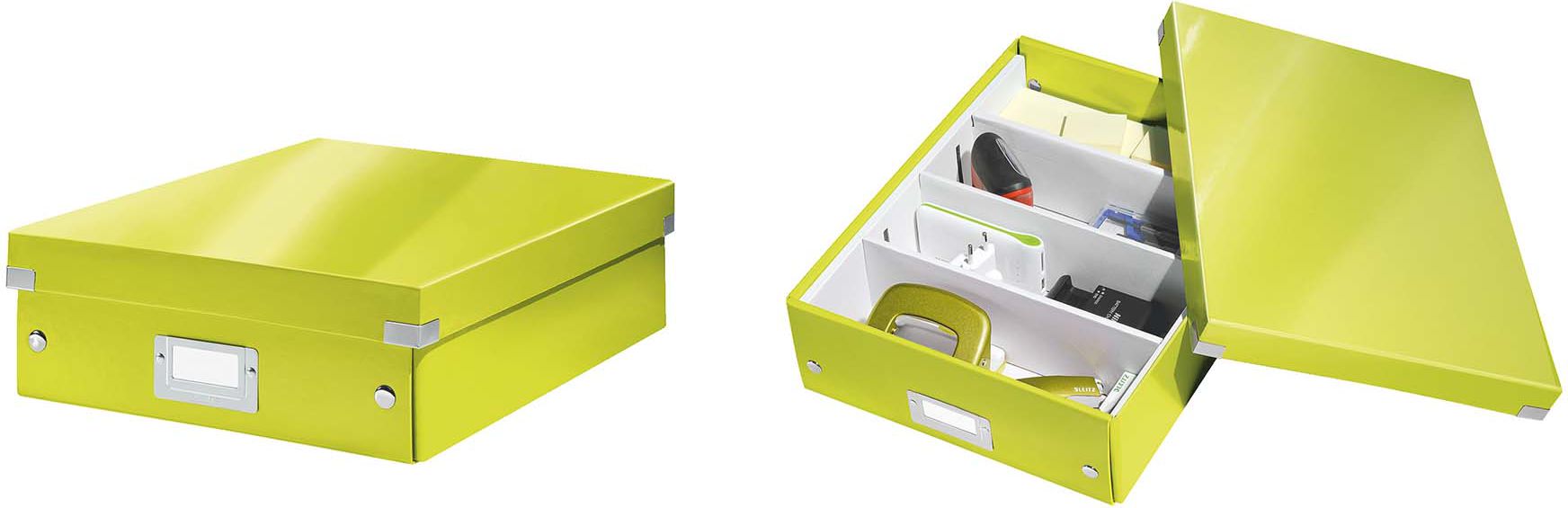 Leitz PUDŁO LEITZ Z PRZEGRÓ.C&S ZIEL.ŚR.6058 PUDŁO LEITZ Z PRZEGRÓDKAMI ŚREDNIE - 60580064