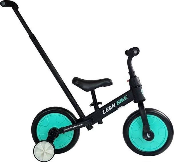 Lean Sport Rower Biegowy Trójkołowy Na Pedały 3w1 Czarno-Miętowy