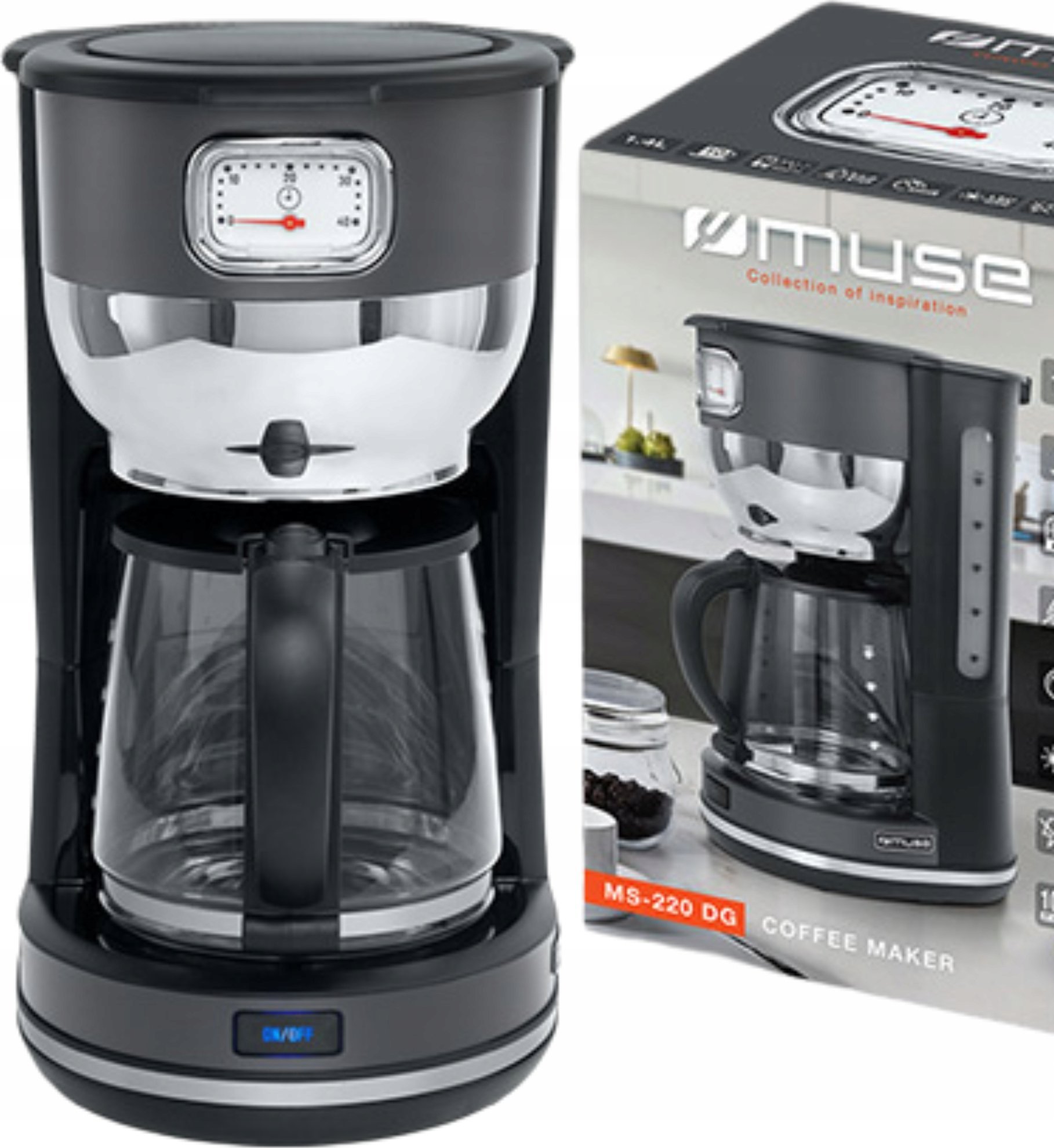 Ekspres przelewowy Muse EKSPRES PRZELEWOWY MUSE MS-220DG 1000W