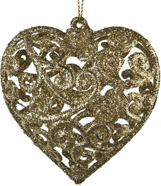 Witek Home 6x Bombka złota serce