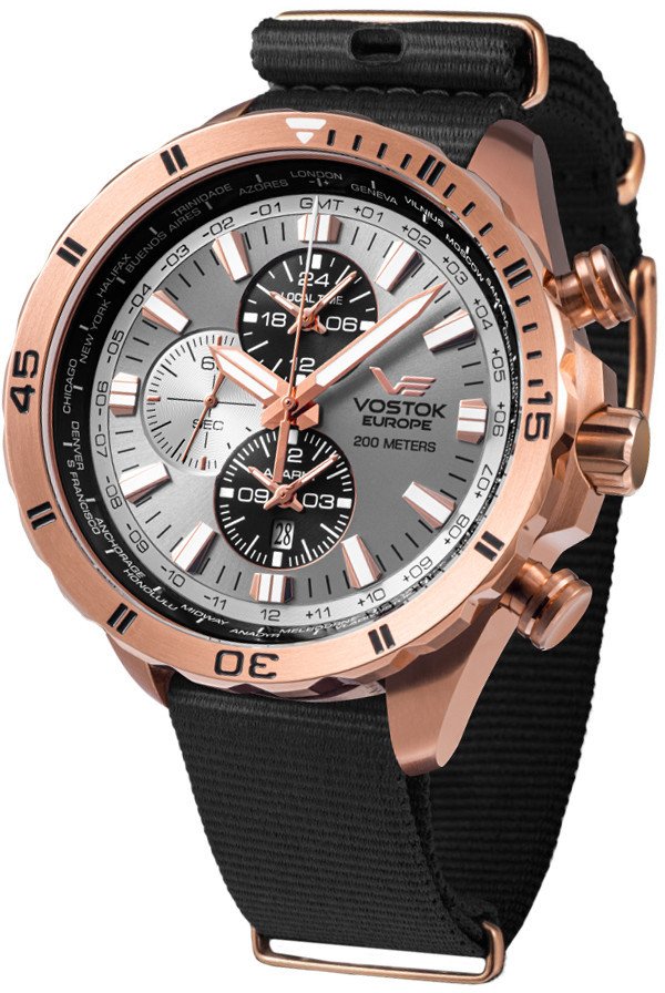 Zegarek męski Vostok Europe YM26-320B653N czarny