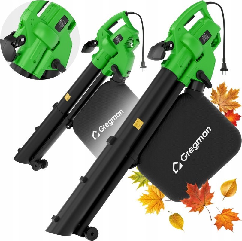 Elektryczna Dmuchawa Odkurzacz Do Liści Picker 30 Rozdrabniacz Gregman