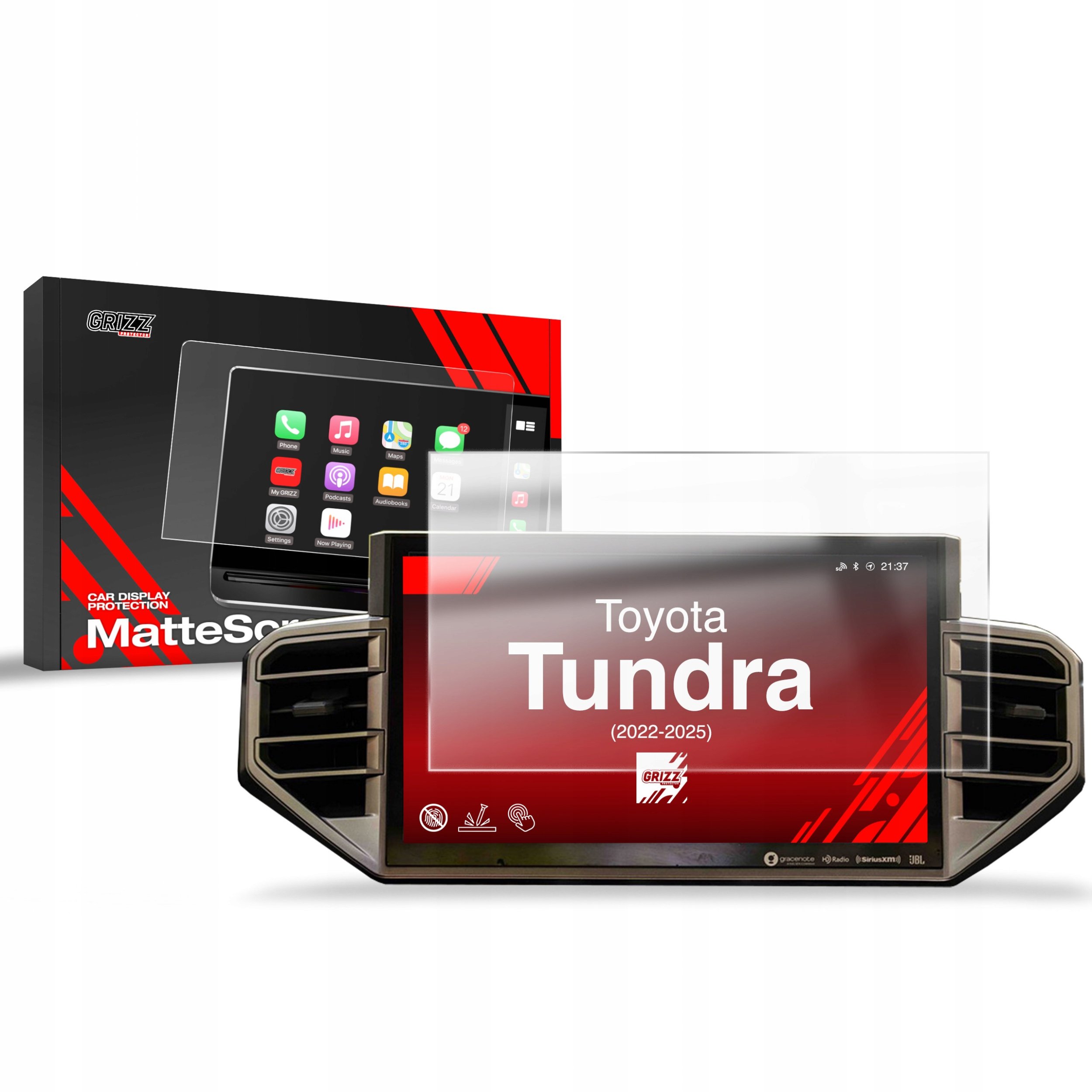 Folia matowa GrizzGlass CarDisplay Protection do Toyota Tundra 14" (2022-2025)