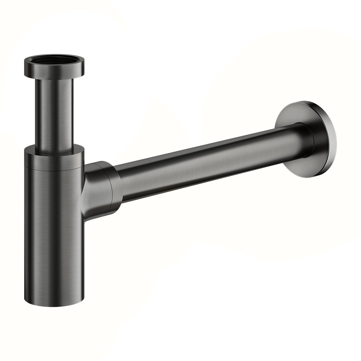 Syfon Umywal. Ozdobny; Kolor: grafit szczotkowany (GR)