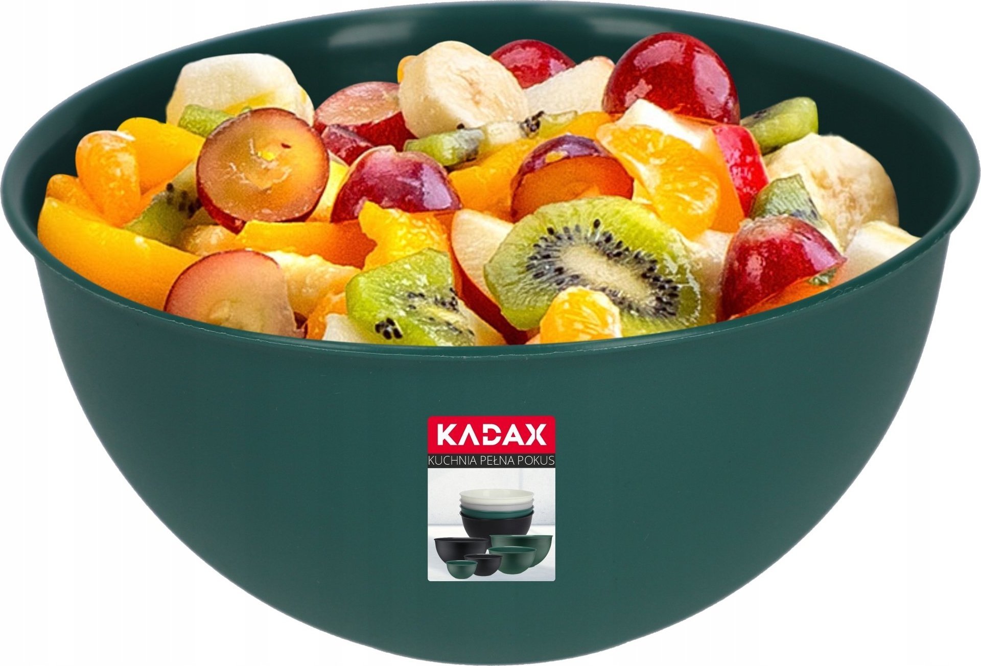 Kadax Miska Kuchenna Plastikowa Do Sałatek 0,5 L Zielona