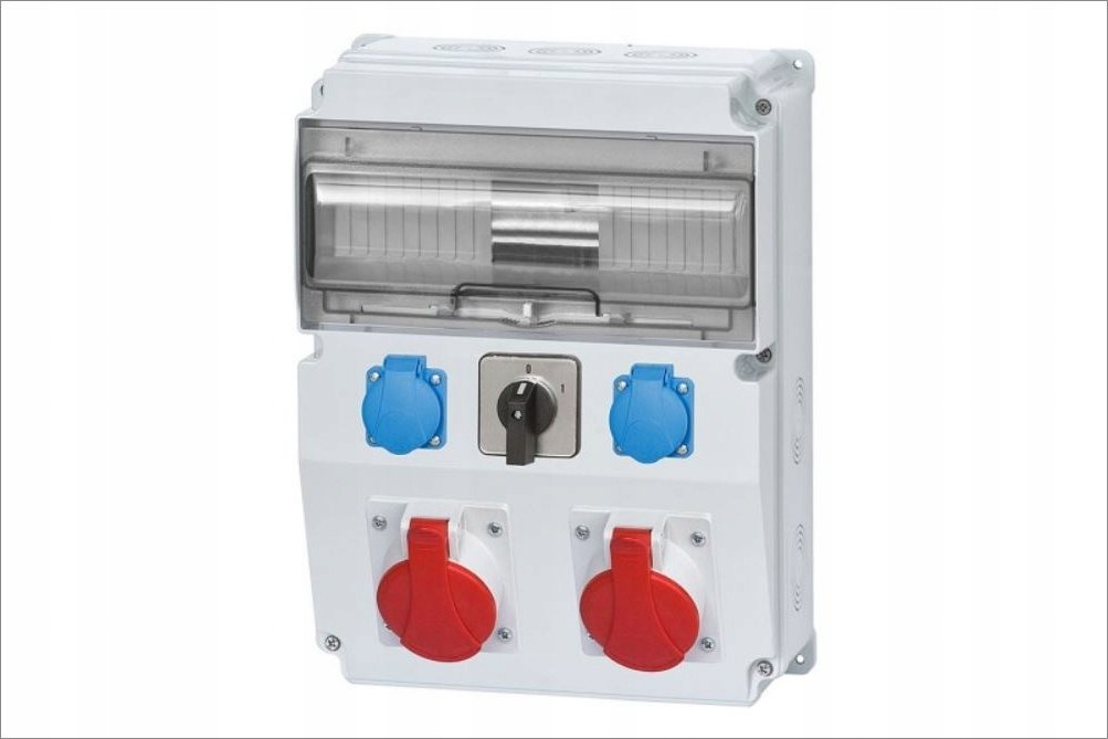 F-Elektro Rozdzielnica CAJA 2x32A/5P, 2x230V, 0/1 12M IP65