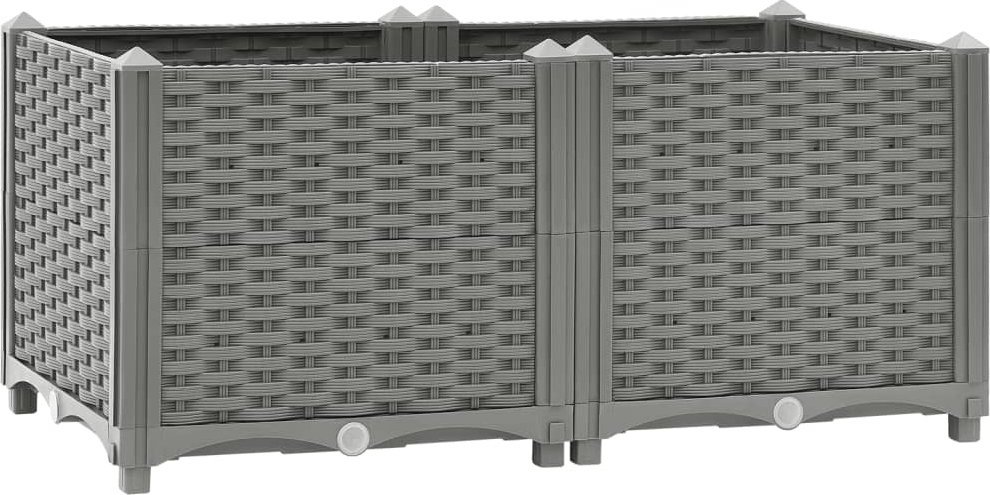 vidaXL vidaXL Donica do podwyższonej rabaty, 80x40x38 cm, polipropylen