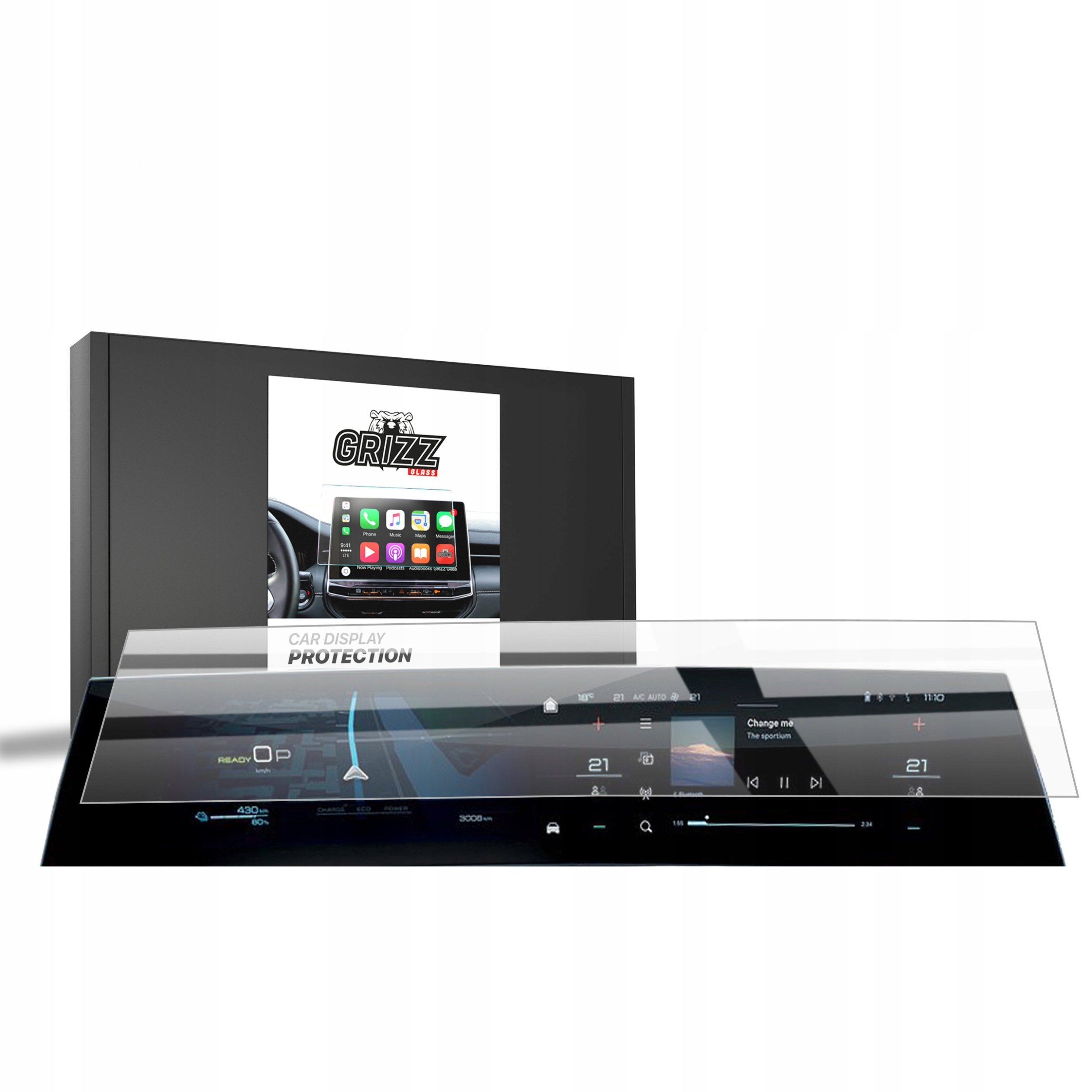 Folia ceramiczna GrizzGlass CarDisplay Protection do Peugeot 3008 2024
