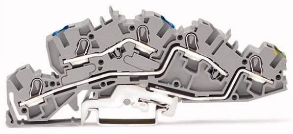 Wago Złączka piętrowa 6mm2 N/L/PE szara 2005-7646