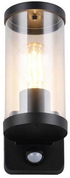 Kinkiet ścienny z czujnikiem ruchu Bonito R21599132 IP44 czarny